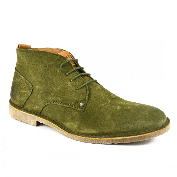 Yellow Cab DESERT M Schnürschuh Y15429 Leder Herren Halbschuh Green